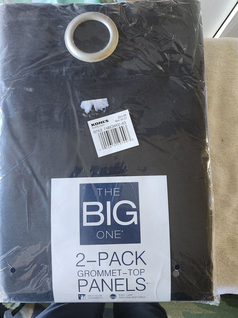The Big One Navy Blue 2-Pack Grommet-Top Panels